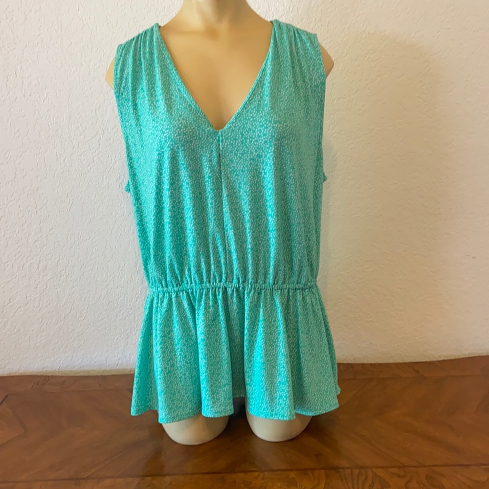 Green spring tunic banana republic